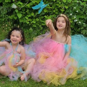Baby Toddler Youth Girls tulle tutu dress custom